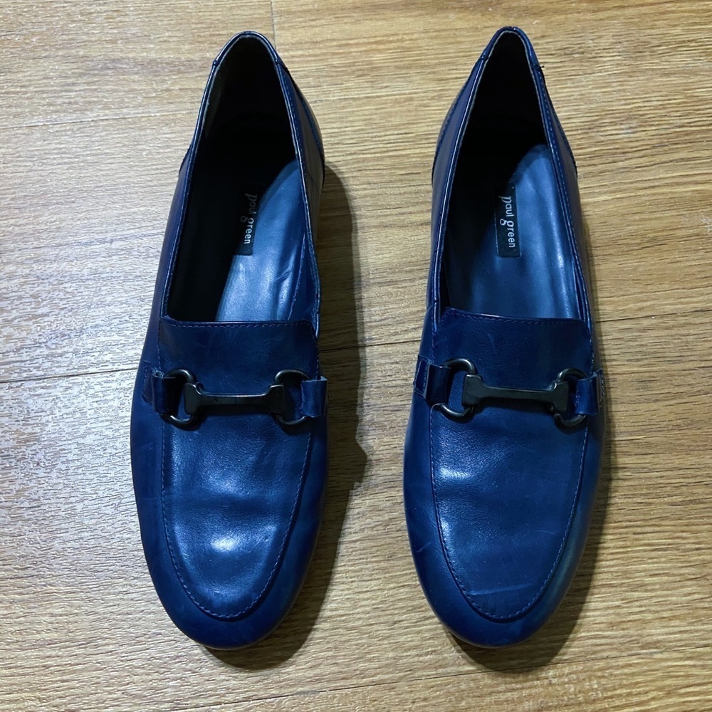 Paul Green Navy Women’s Loafers - Picture 3 of 13